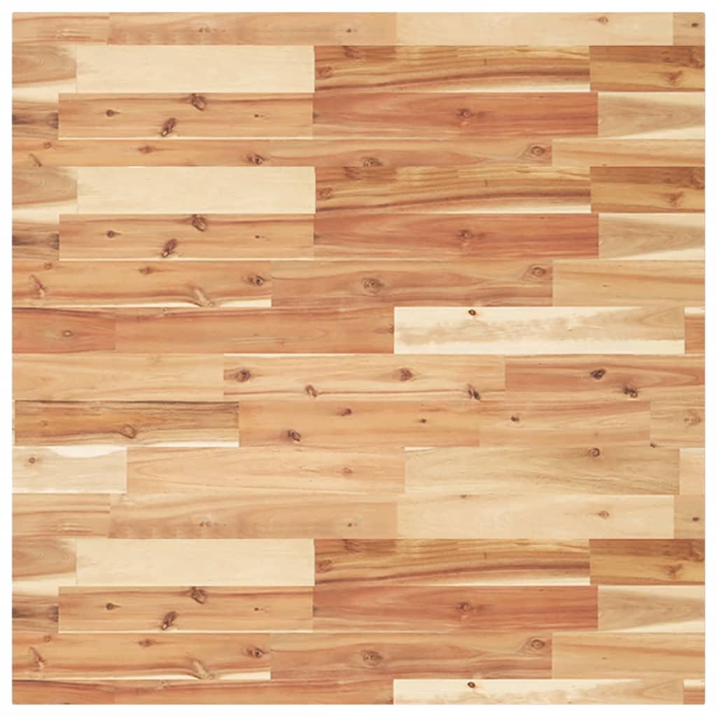 Tablero de mesa | tablero de escritorio | superficie de mesa cuadrado madera maciza acacia 80x80x4 cm cfw76018