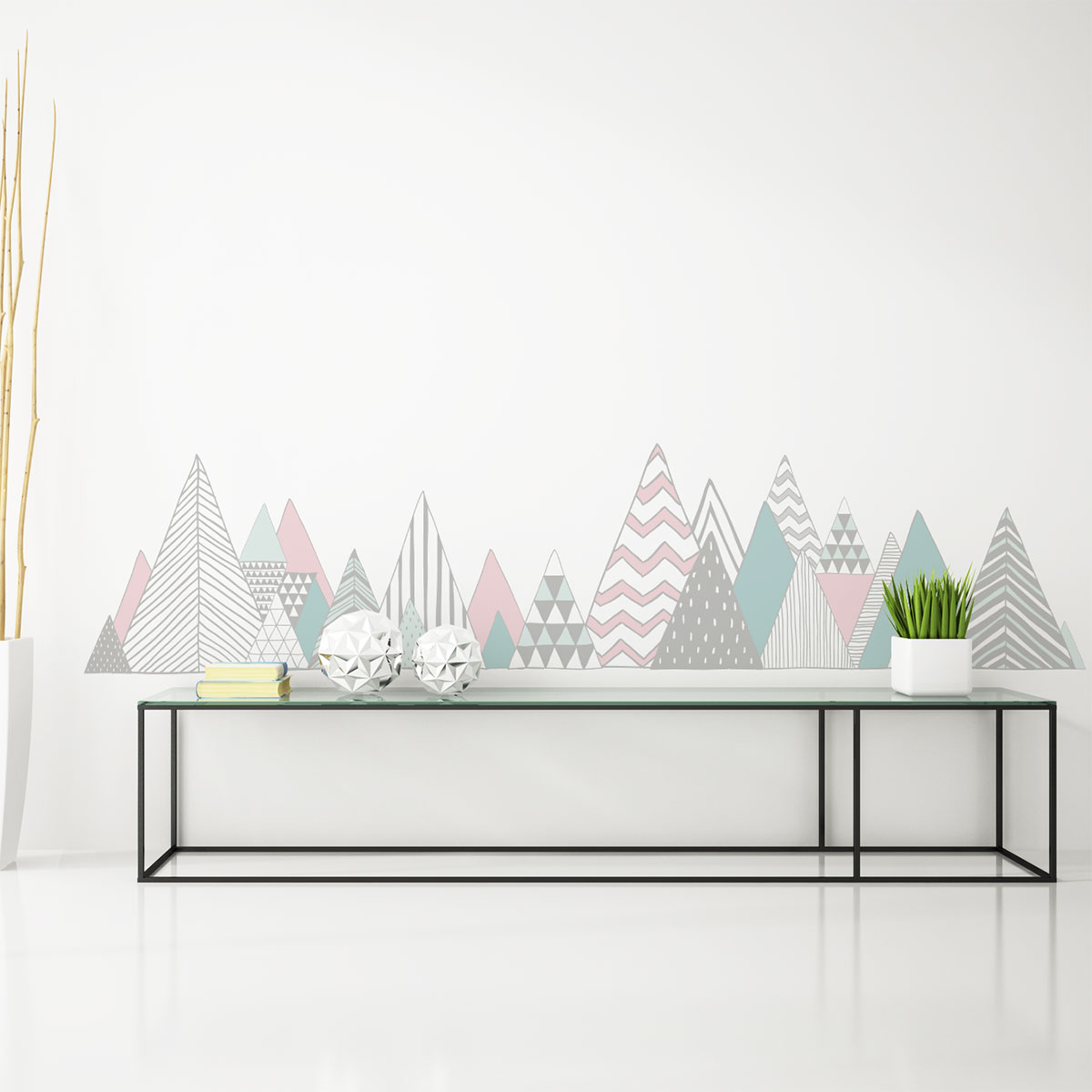 Adesivo montagna scandinavo pensacola - Sticker adesivo - adesivi murali - 110x165cm - 6