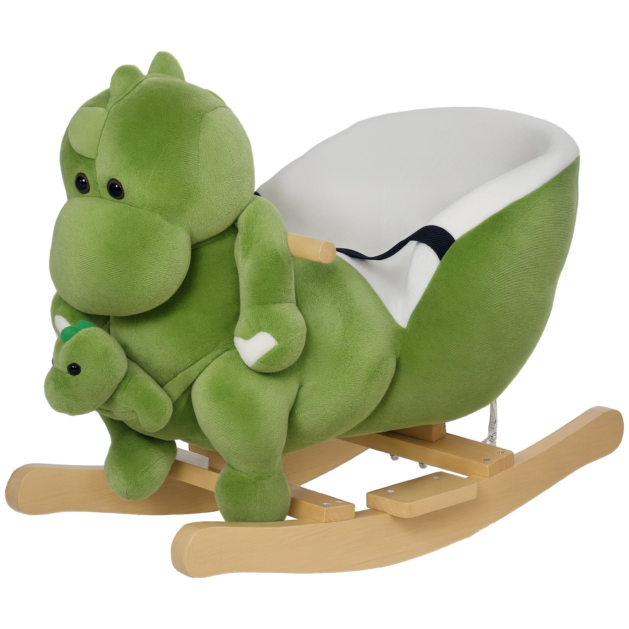 Cheval à Bascule En Peluche – Dès 6 Mois – Ceinture De Sécurité – Étriers Et Selle – Cadeau Garçon/fille