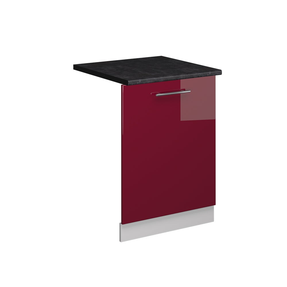 Vicco Panel przedni zmywarki Fame-Line, Bordowa Czerwień wysoki połysk, 60 cm , BP Antracyt