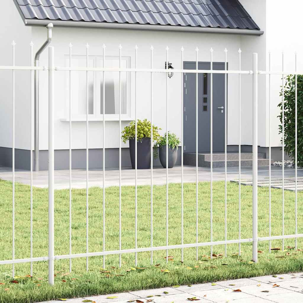 Ogrodzenie Ogrodowe Woerden Biały 1,7 x 1,5 m vidaXL