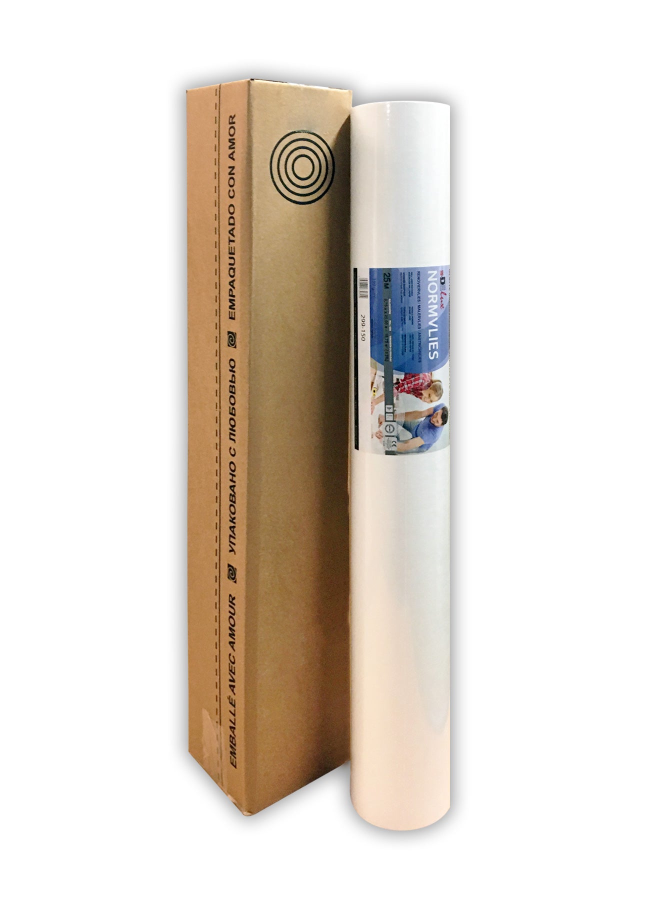 Intissé de rénovation revêtement non-tissé de lissage 150 g Profhome NormVlies 299-150 intissé à peindre professionnel 1 rouleau - 2