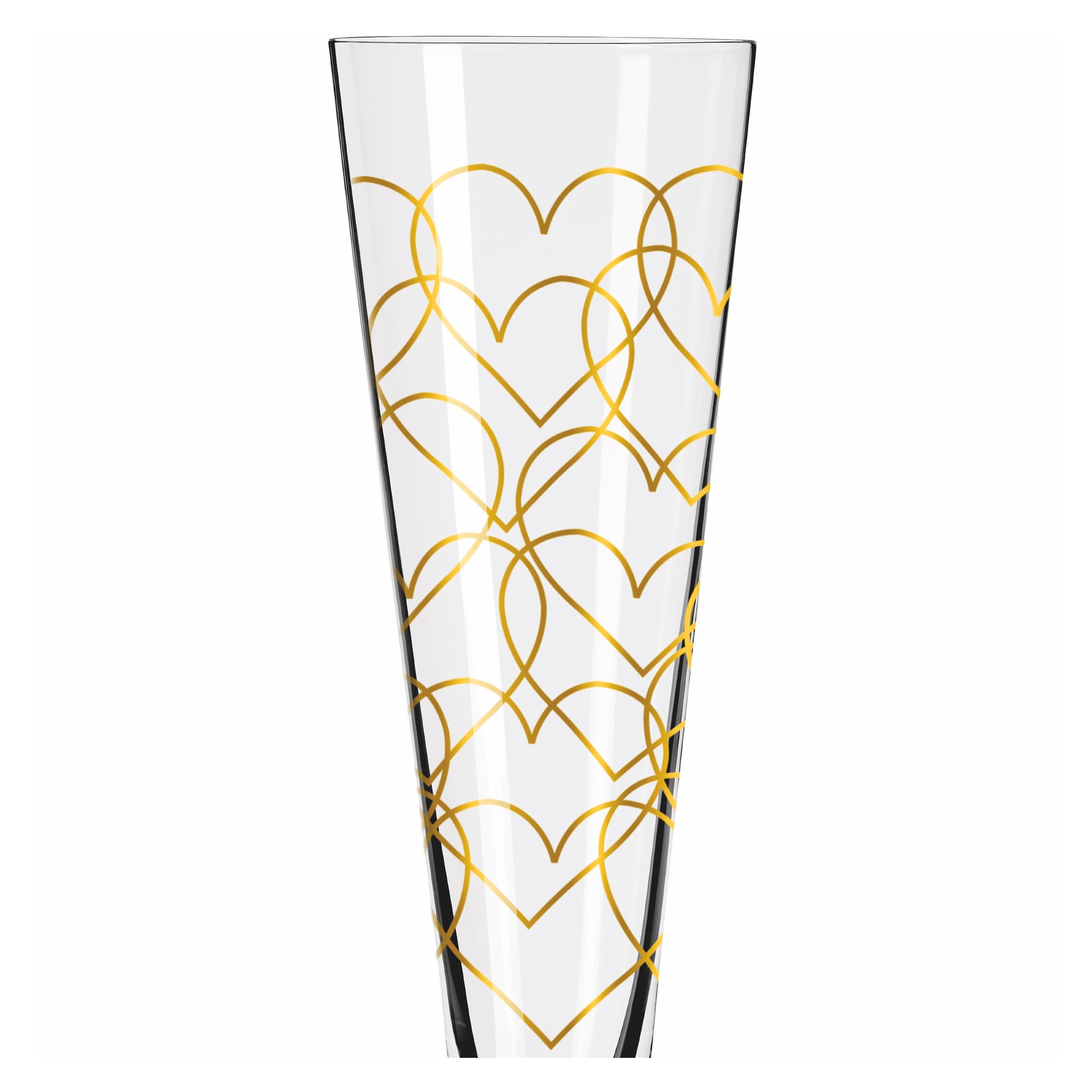 RITZENHOFF 6031006 Bicchiere da champagne 200 ml - Serie Goldnacht Duett Best of 2022-2 pezzi con oro vero - Made in Germany