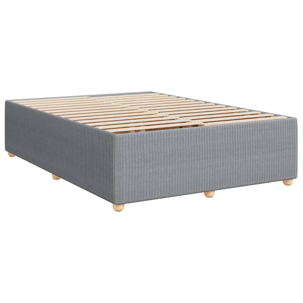 Maison Exclusive - Cadre de lit sans matelas gris clair 160x200 cm tissu - 3