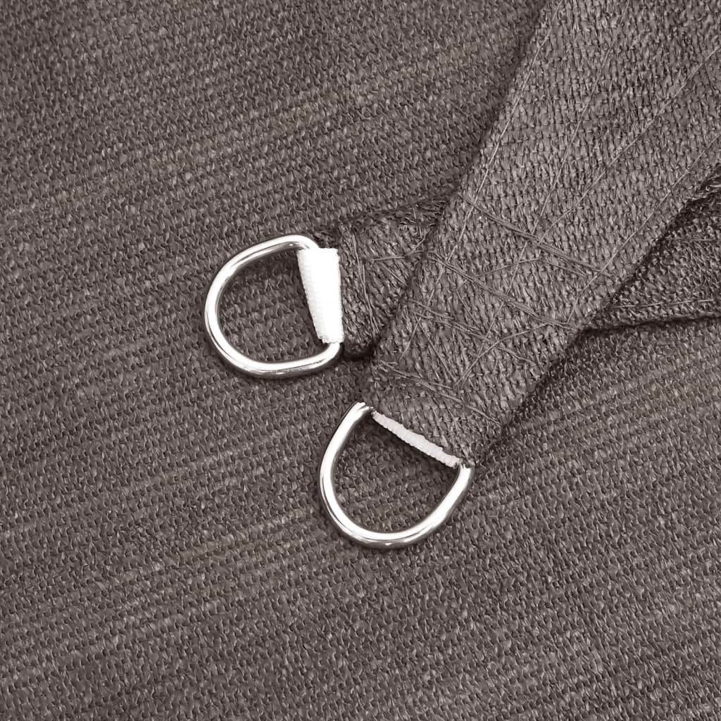 Maison Exclusive - Parasole a Vela HDPE Triangolare 3,6x3,6x3,6 m Antracite - 6