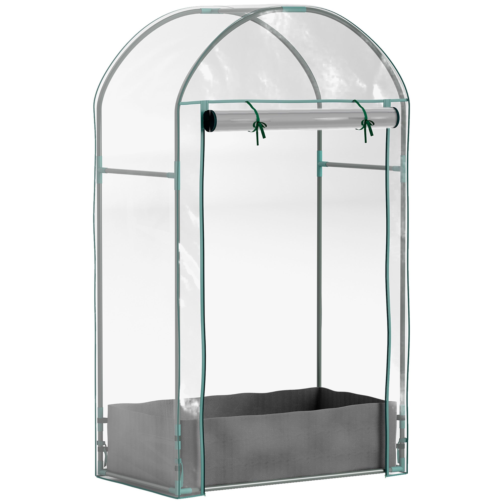 Serre Semis Protection Mini Serre Relaxdays 70x68x50 Cm Avec Sac De Plantation - PVC Transparent - Jardinage Serre Relaxation Avec Sac