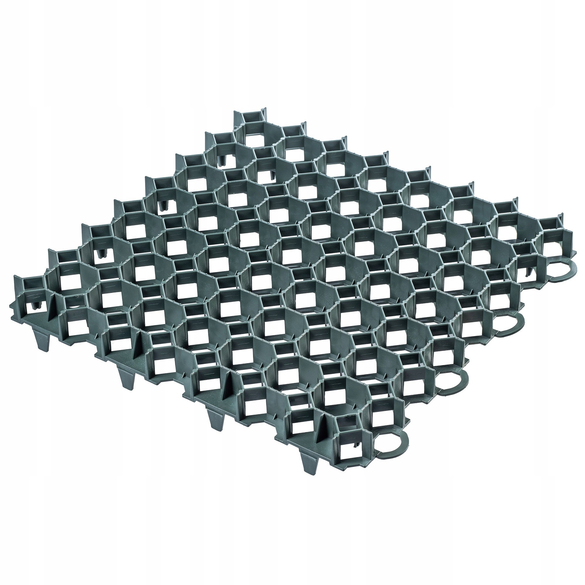 KADAX Dalles Stabilisatrices en Plastique 50 cm, Stabilisateurs de Gravier, Dalles à Engazonner pour Jardins, Grilles de Gazon (Vert, Lot de 16) - 3