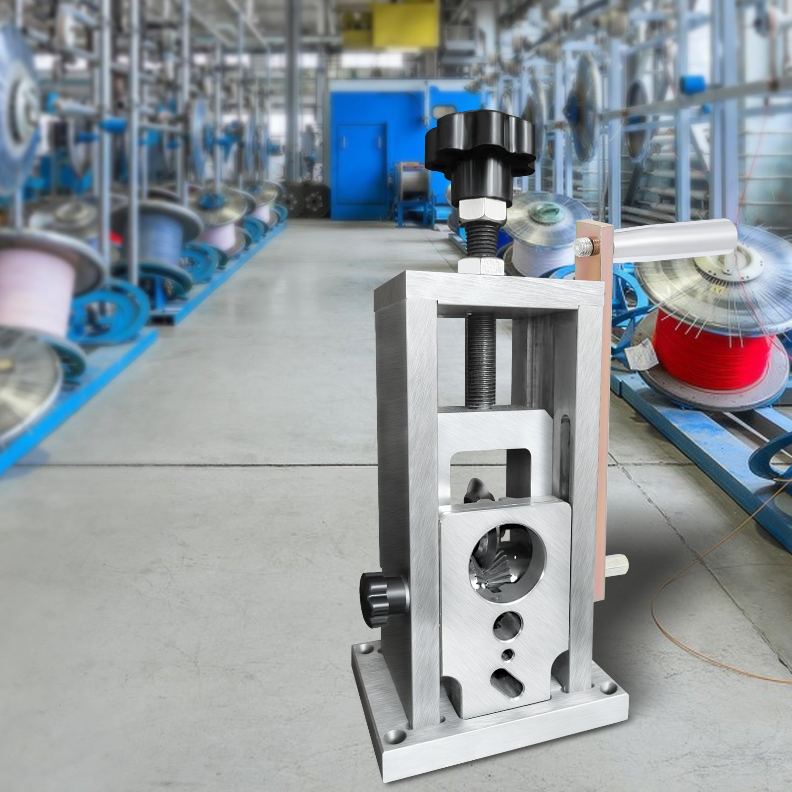 Machine à Dénuder Manuelle VEVOR 1.5-40mm Machine à Dépouillement à Câbles pour Retirer L'isolant En Plastique Et En Caoutchouc D'un Fil De Ferraille - 8