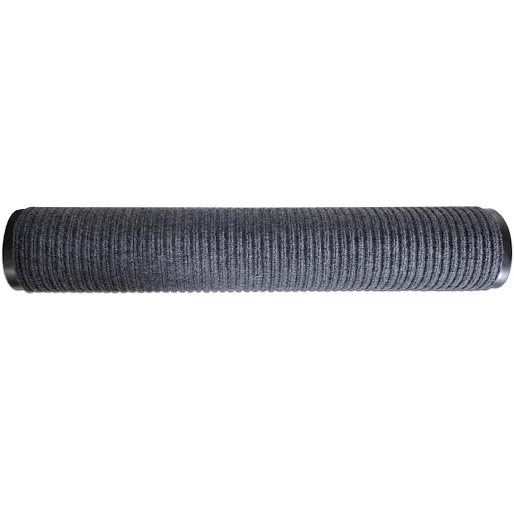 Tapis d'entrée gris 90 x 60 cm PVC - 4