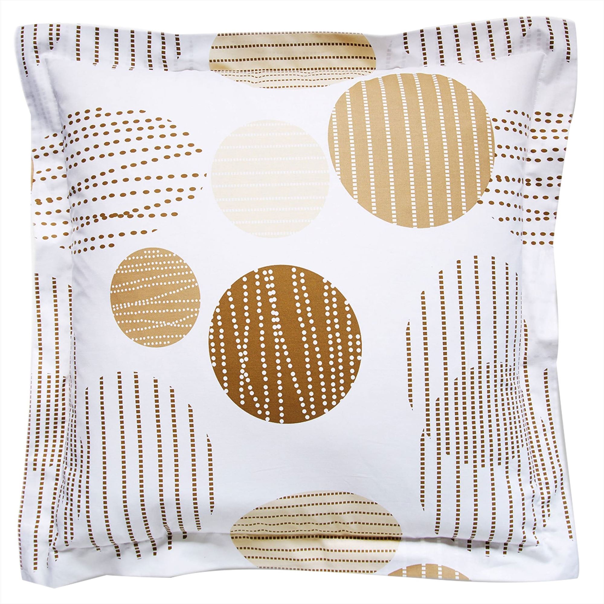 Taie volant BAXLEY 50x70 beige en coton - 4