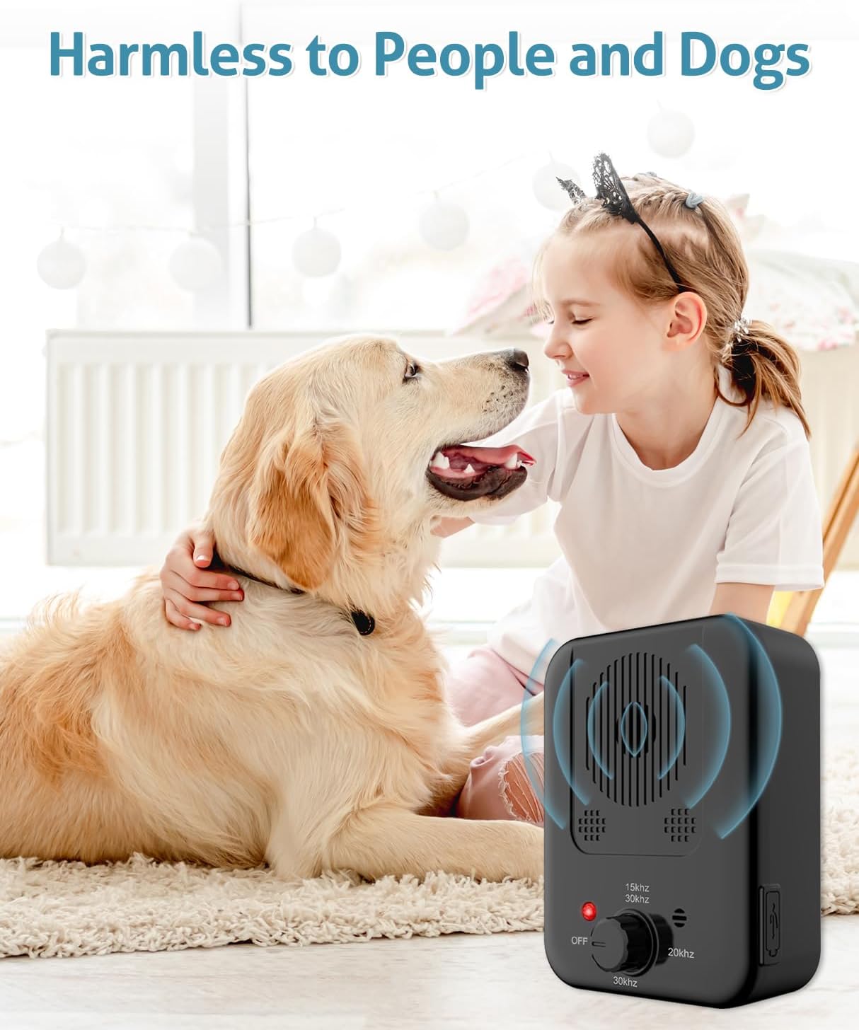 Dispositivo antiladridos para perros, amortiguador antiladridos recargable, apto para todas las razas de perros. - 6