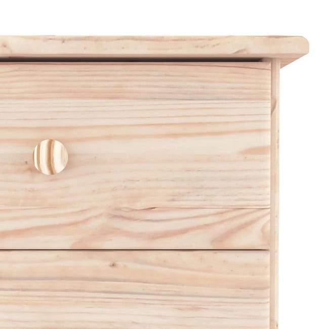 The Living Store Buffet ALTA 112x35x73 cm bois massif de pin - Buffet The Living Store Buffet ALTA 112x35x73 cm bois massif de pin - Buffet