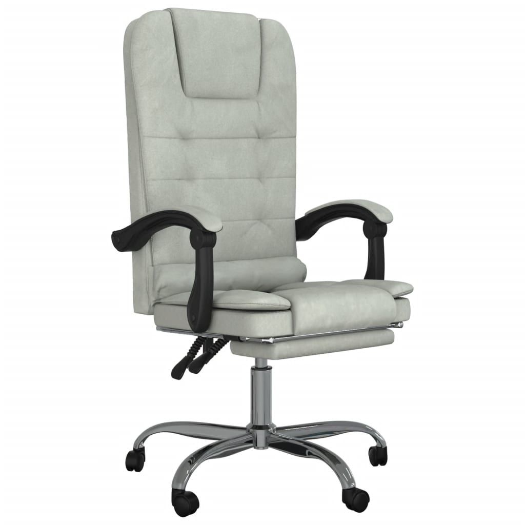 Fauteuil de massage inclinable Gris Similicuir