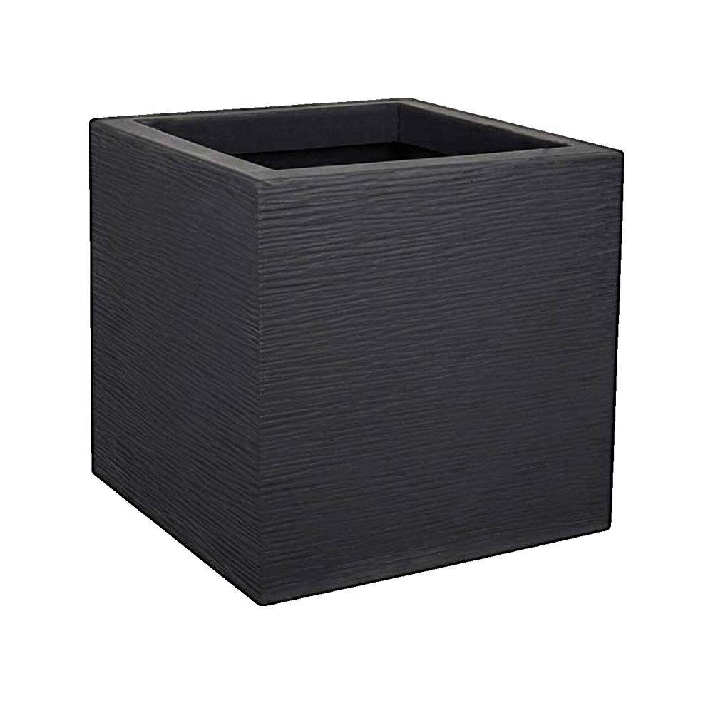 Jardinière carrée Graphit Up 29,5 x 29,5 x 29,5 cm - 21 L - Gris anthracite - Eda - 3