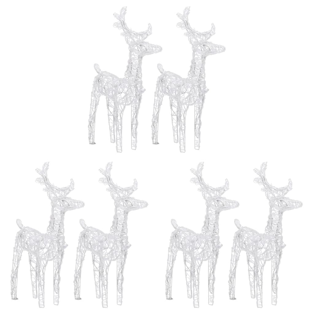 Rena de Natal 6 unidades 240 LEDs acrílico branco quente - COMFORTXL - 3