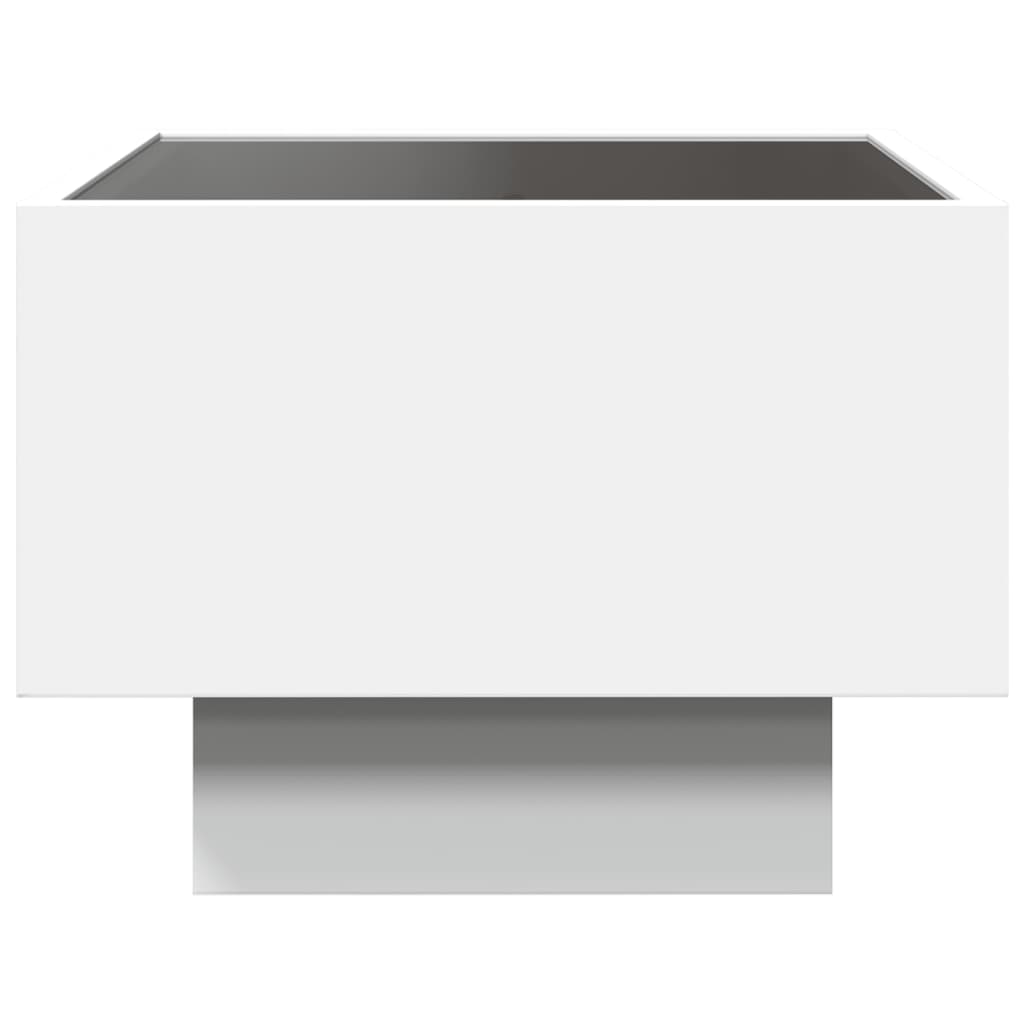 Table de chevet avec LED infinie blanc 40 x 40 x 30 cm - 7