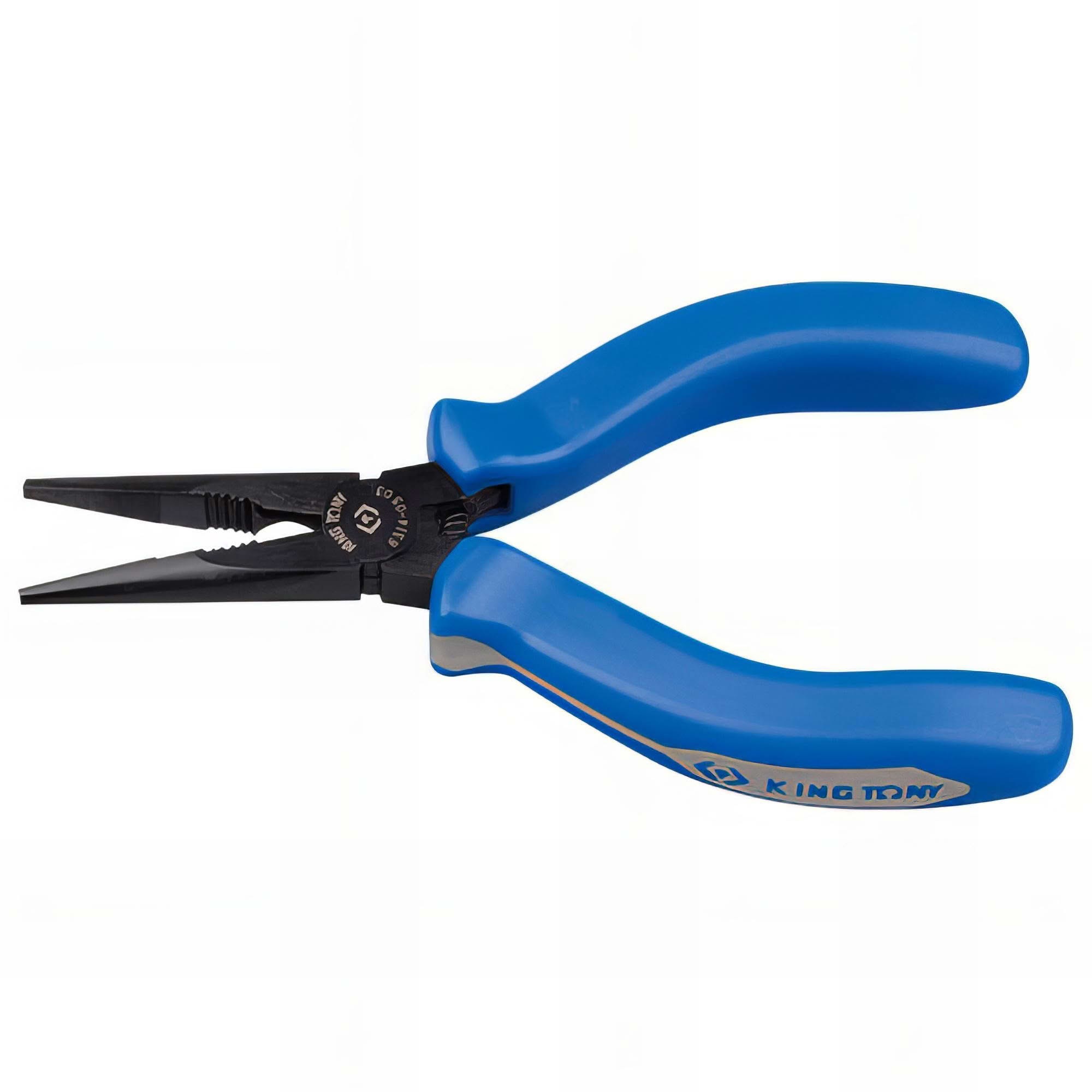 KS TOOLS Pince à Bec Demi-rond 45° Dentelée 165mm