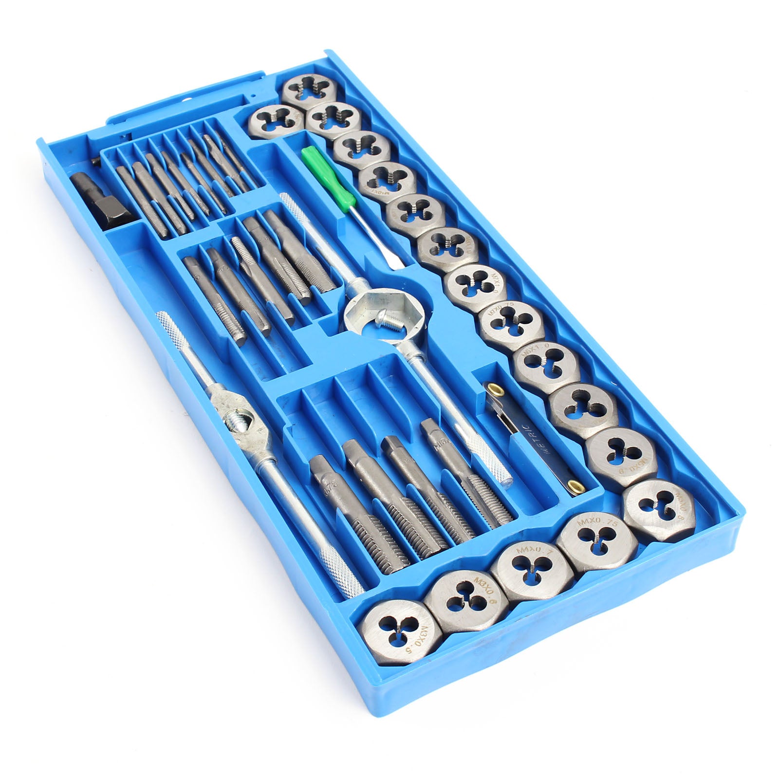 XPOtool Jeu de Tarauds de 40 pcs. - M3-M12 et 1/8