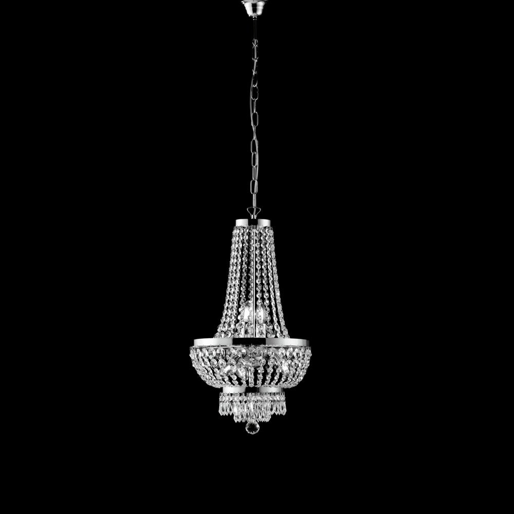 Utoopie Lustre en Cristal, Moderne Plafonnier LED Lumière blanche