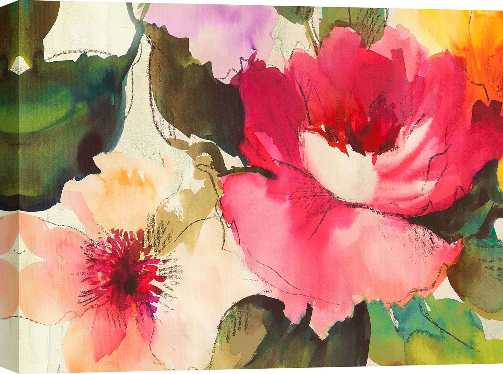 Peinture moderne de fleurs, impression sur toile - Serena Biffi, Calle