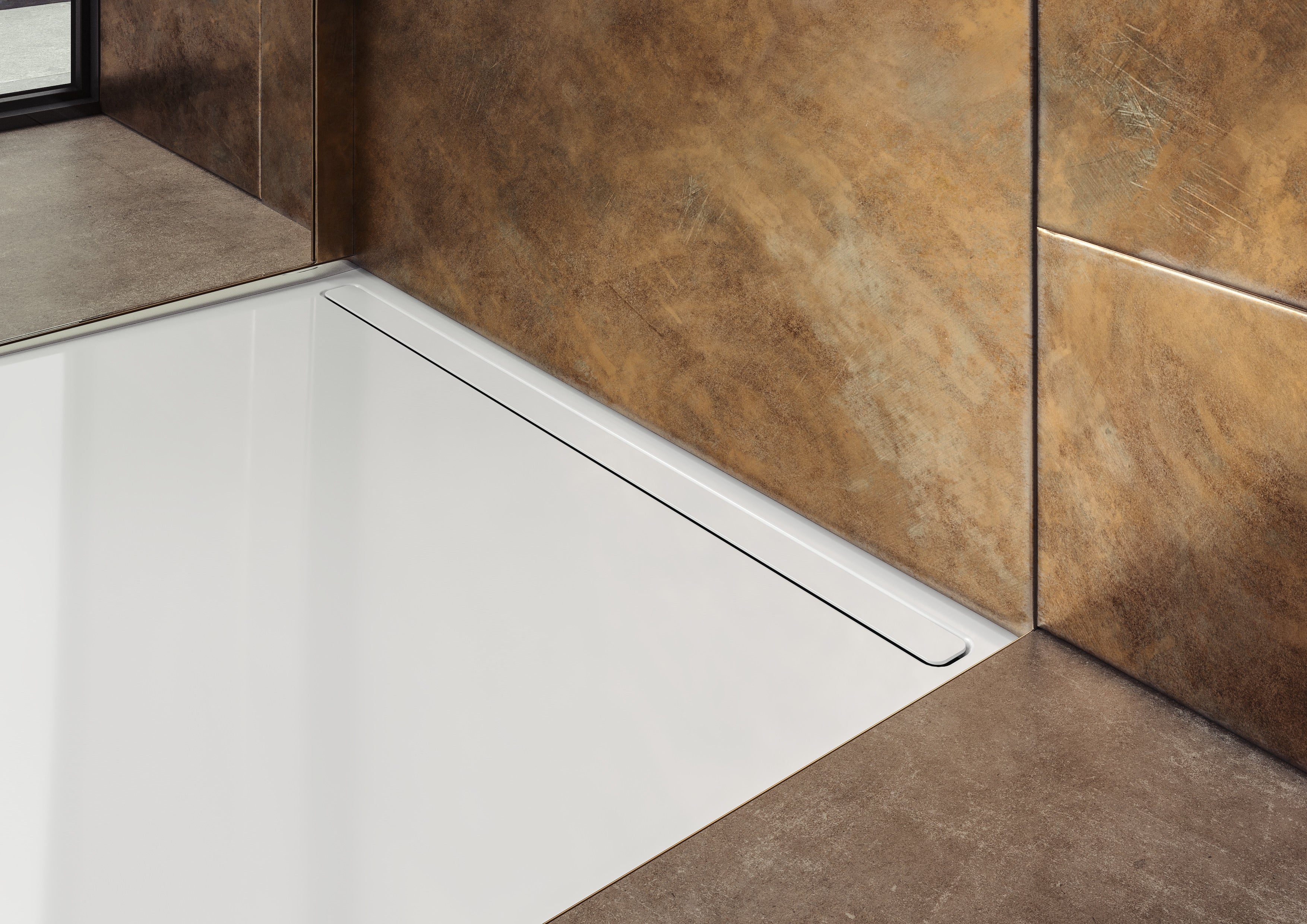 Azulejo de duche KALDEWEI NEXSYS, ao nível do chão, 90x120 cm, 411846300666, Cor: Cool Grey 80 - 5