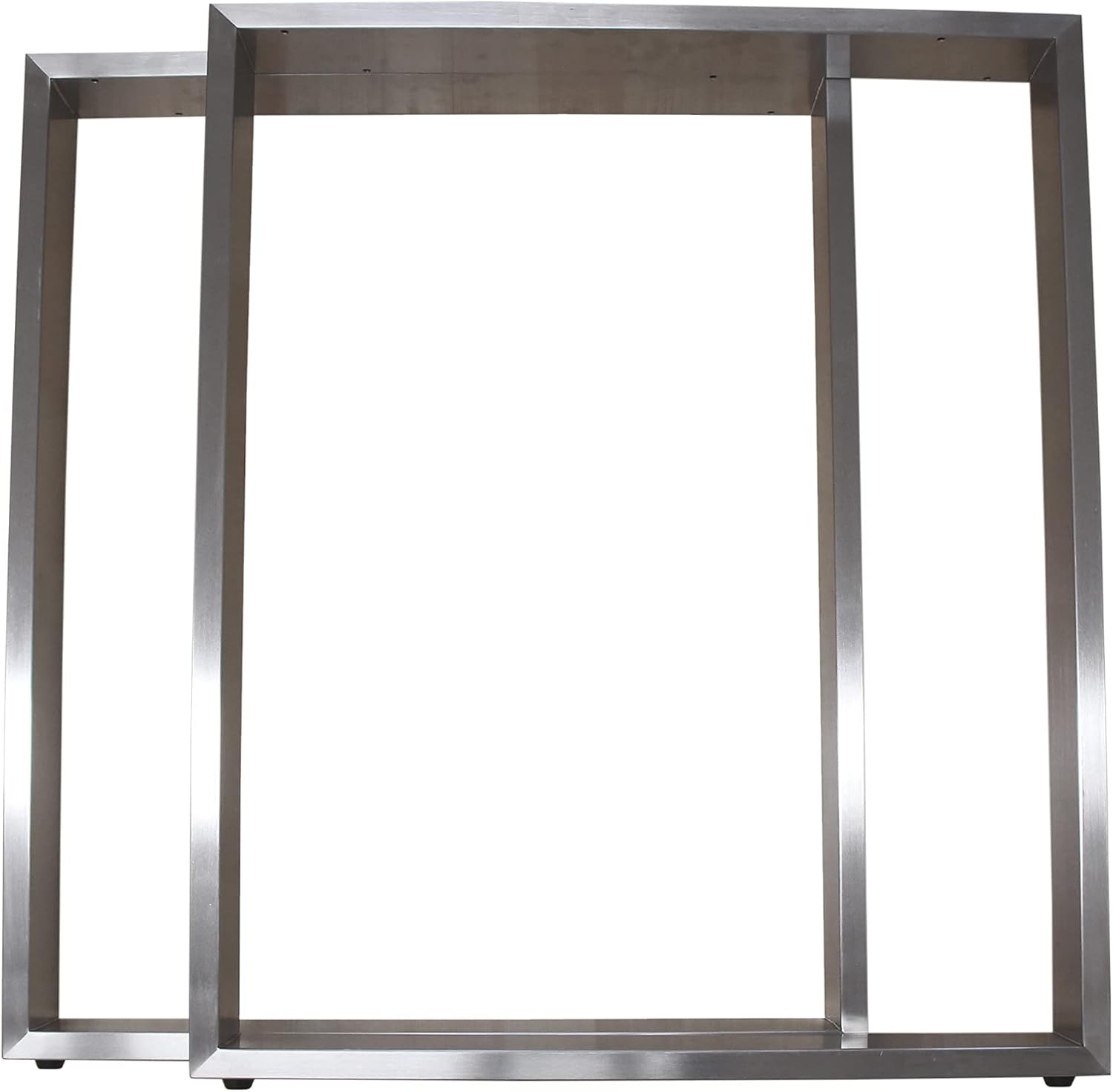 Montixx® Zestaw 2 (1 para) prowadnic i nóg do stołu Nogi do mebli ze stali nierdzewnej szer. 90 cm x wys. 72 cm - 3