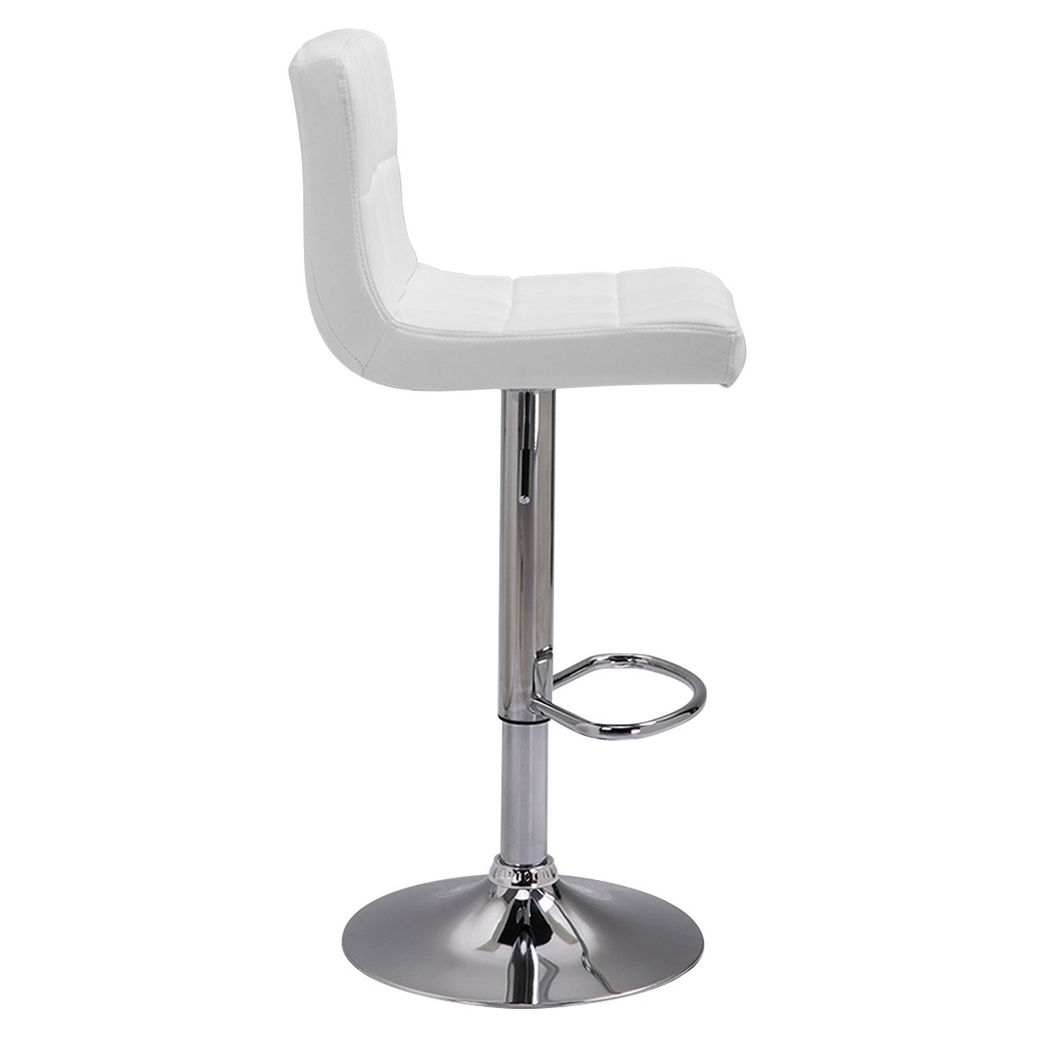 Lot de 2 tabourets de bar blanc MIKE - 7