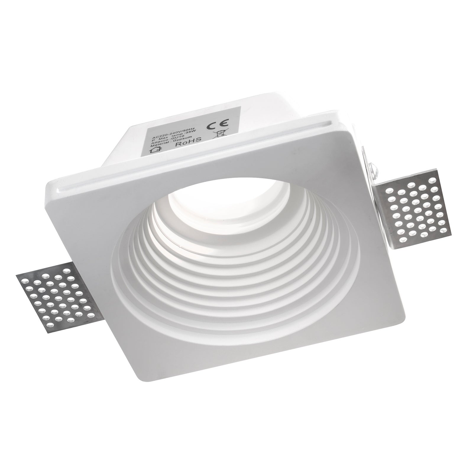 100 Supports De Lampe Encastrés GU10 Satiné - 220V Orientables