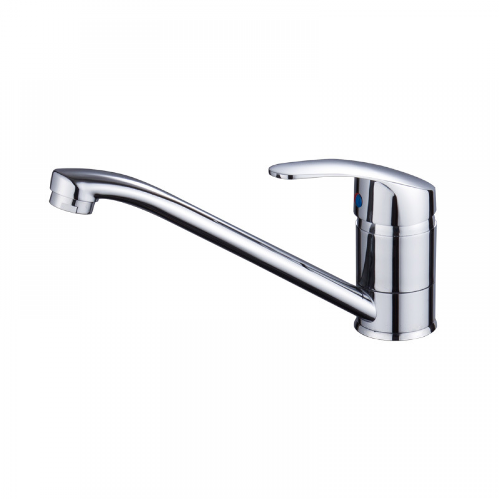 Bateria zlewozmywakowa, bateria kuchenna jednouchwytowa, chrom, srebrny, S