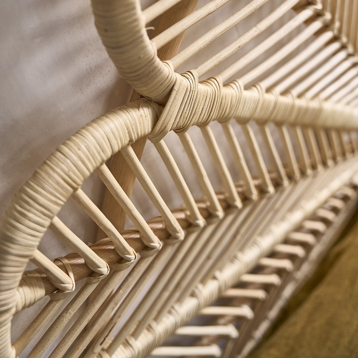 Tête de lit bohème en rotin L140 - 5