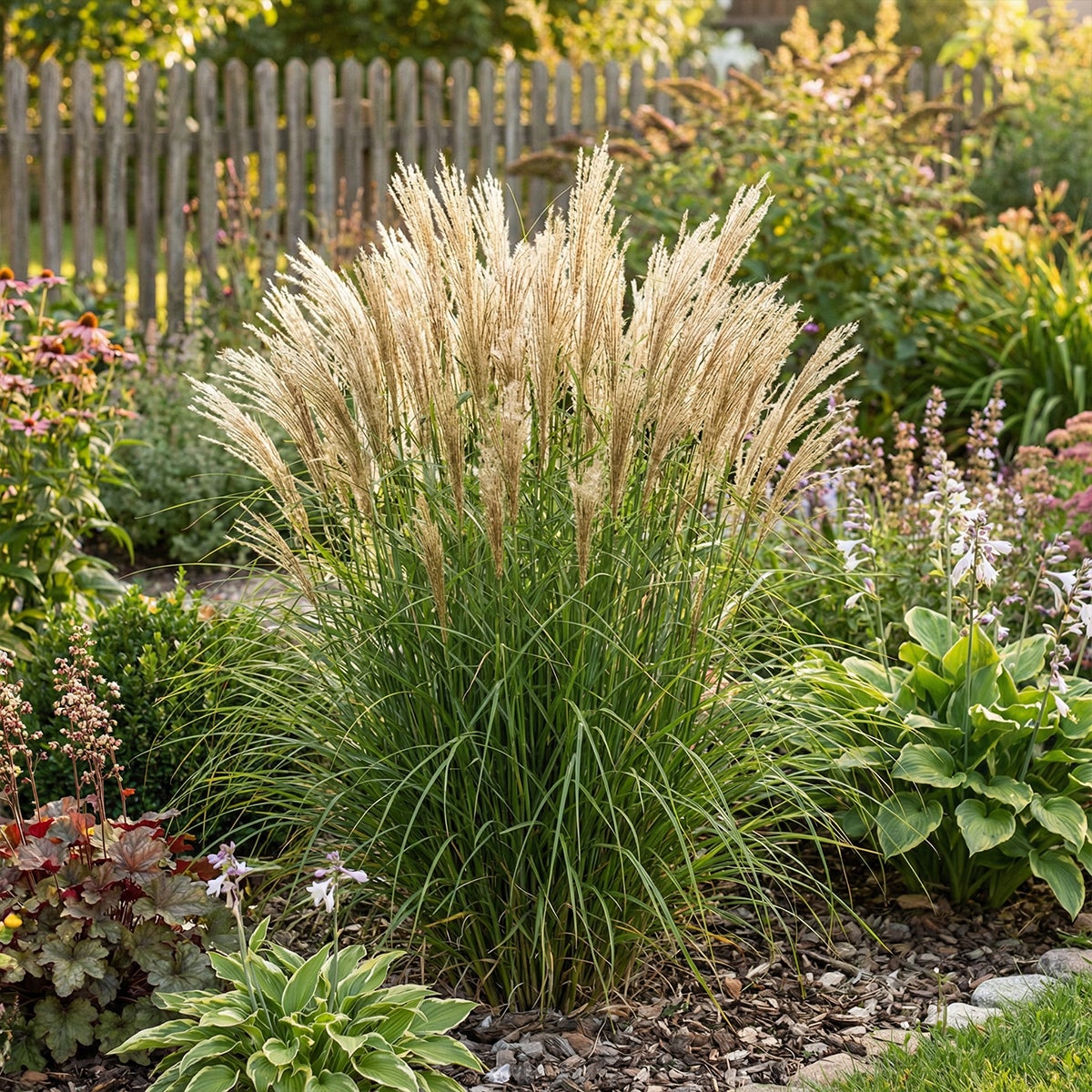 Lot de 6 - Miscanthus sinensis - Graminée ornementale - Rustique - Vivace - H. 10-20 cm - P. 9 cm - 3