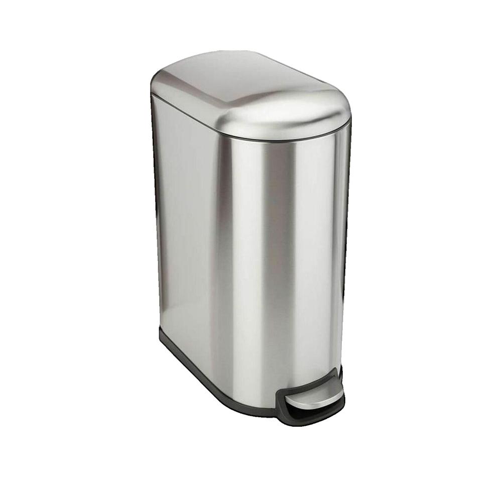 Kosz na Śmieci z Pedałem Inox FULLER srebrny 40L