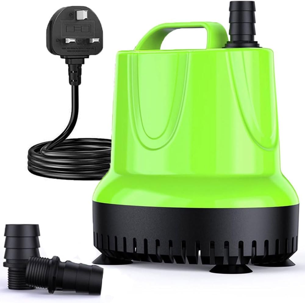 Pompe Submersible Silencieuse DC 12V 18W 800L/h - Fontaine Aquarium Hydroponie Jardin Extérieur