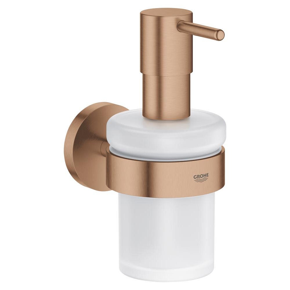 Dozator sapun Grohe 41195DL0, Start, aparent, 160 ml, metal/sticla, mat, cupru