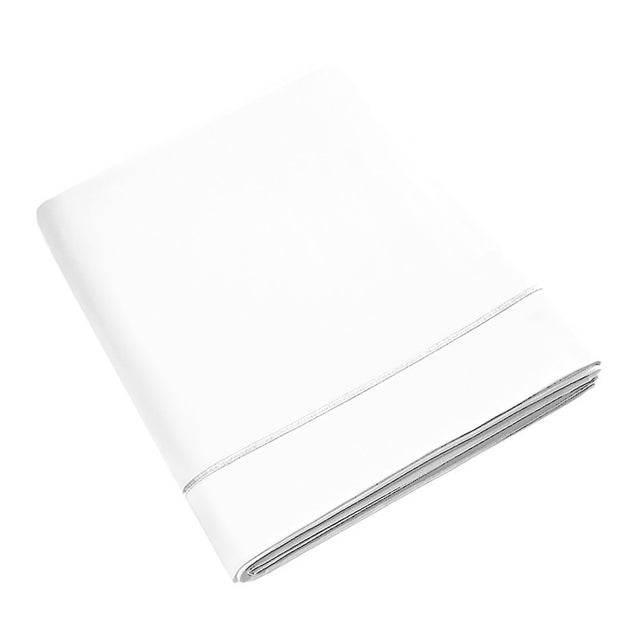 Drap plat percale de coton peigné 