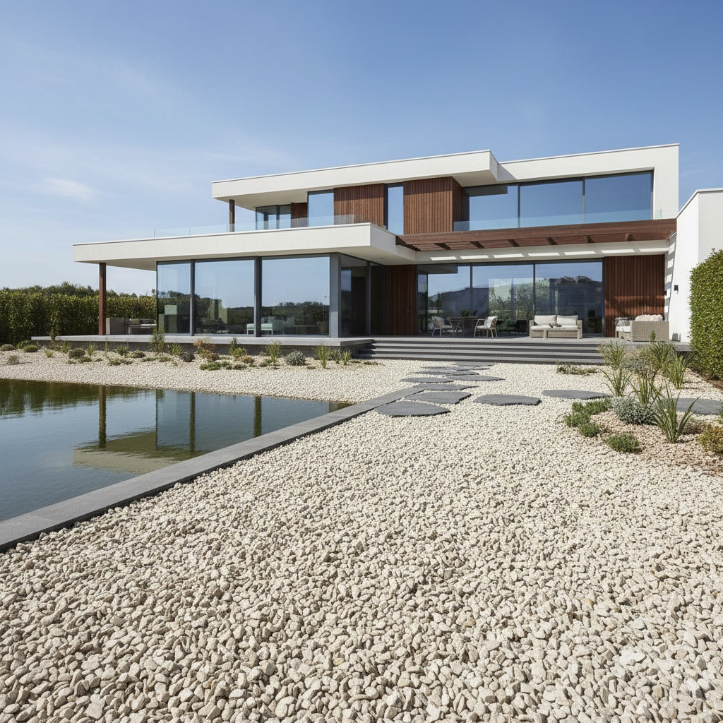 Grava Blanca Crema Saco 20 kg. / 8-16 mm - 2