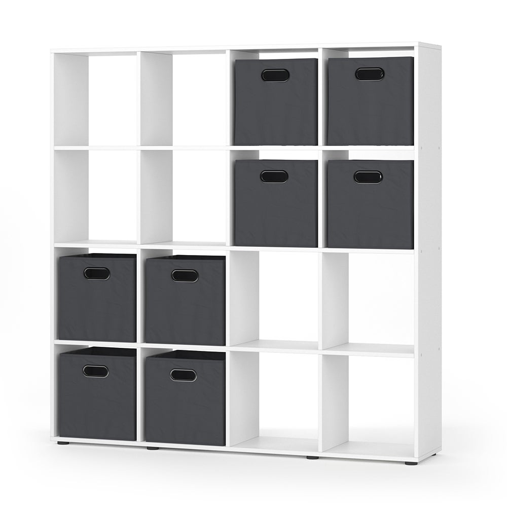 Vicco Podział kosmiczny Karree, Biały, 138.5 x 142.5 cm z 4 składanymi pojemnikami