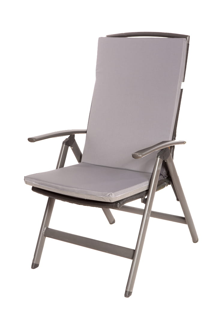 Cojín para silla 110x47x4cm 1 pieza  cojín para silla de jardín gris claro  cojín para sillón de exterior  cojín para asiento con respaldo alto