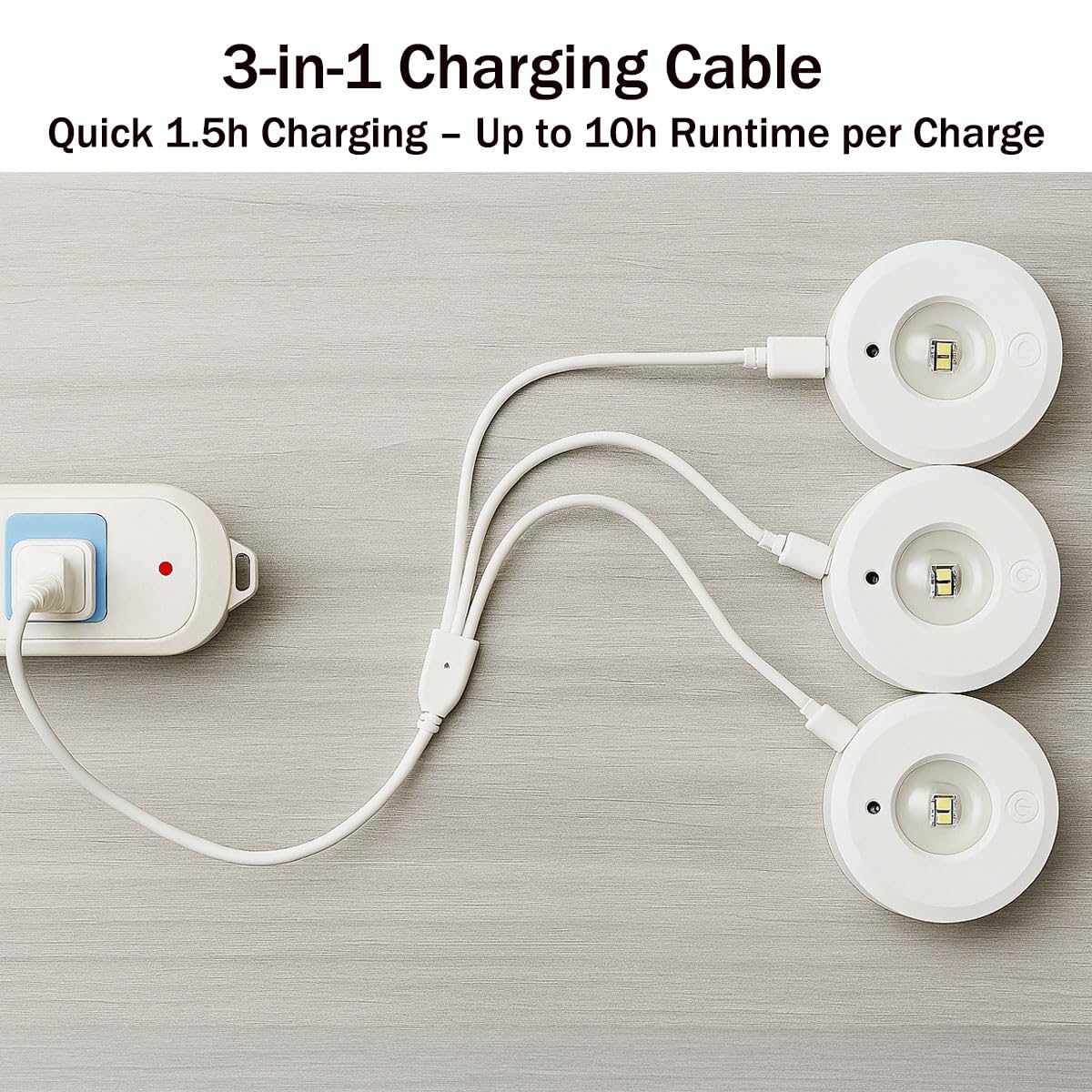Pack de 2 Luces para Cuadros LED Recargables USB, Iluminación de Acento RGB + Blanco, Lámpara de Pared Magnética sin Cables con Mando a Distancia - 3