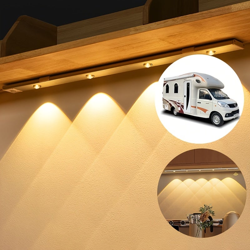 Luce Con Sensore Di Movimento, Luce Per Armadio, Luce Notturna A 6 LED Luce Notturna Per Scale Cucina Guardaroba Luce Bianca 3 Pezzi 88473208
