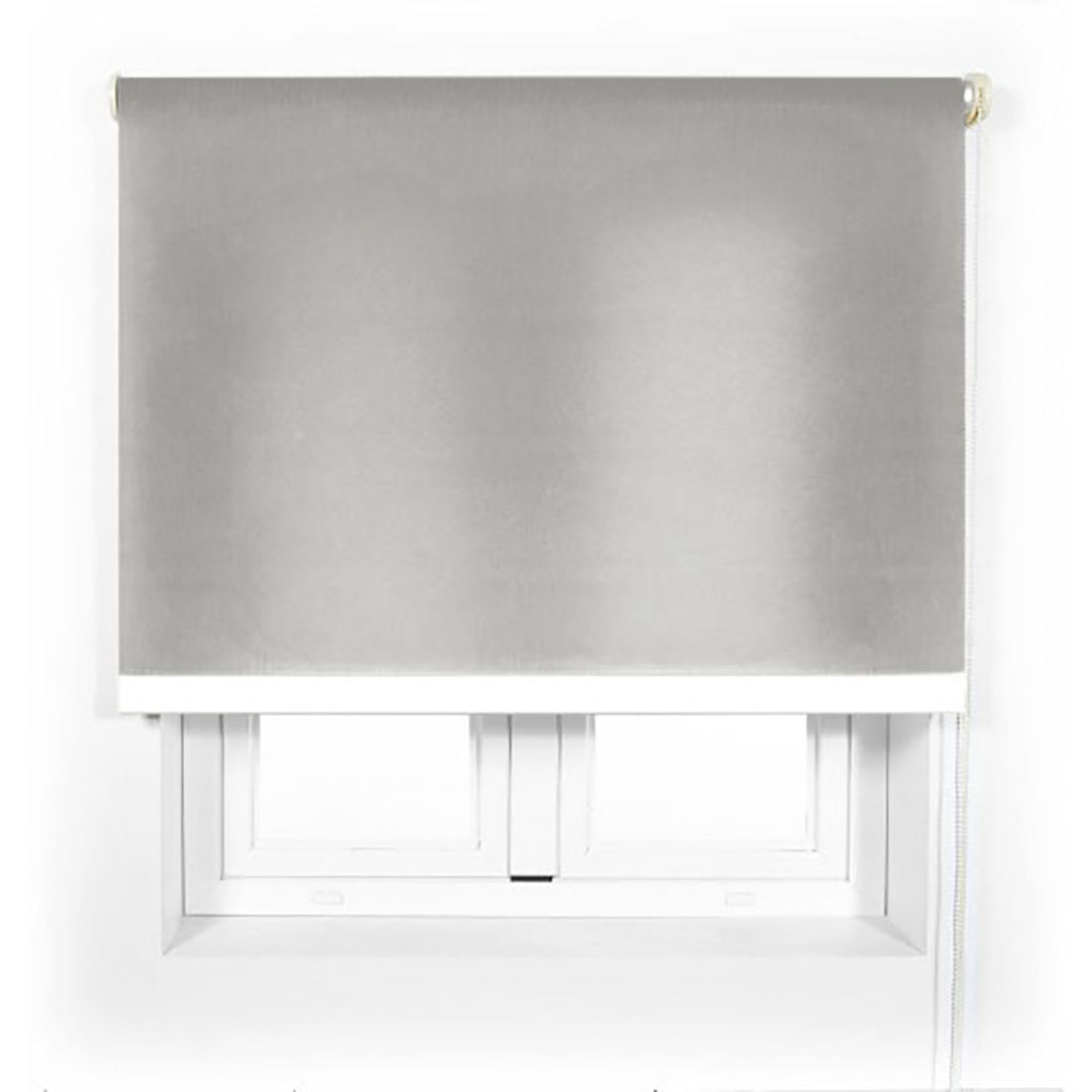 Acomoda textil - estor translucido liso de fácil instalación. gris. (100x180 cm)