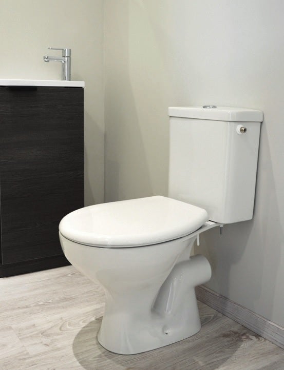 Ondée - Pack Wc À Poser 36.7 X 75.5 X 62 Cm En Porcelaine Blanche Avec Réservoir - Serti