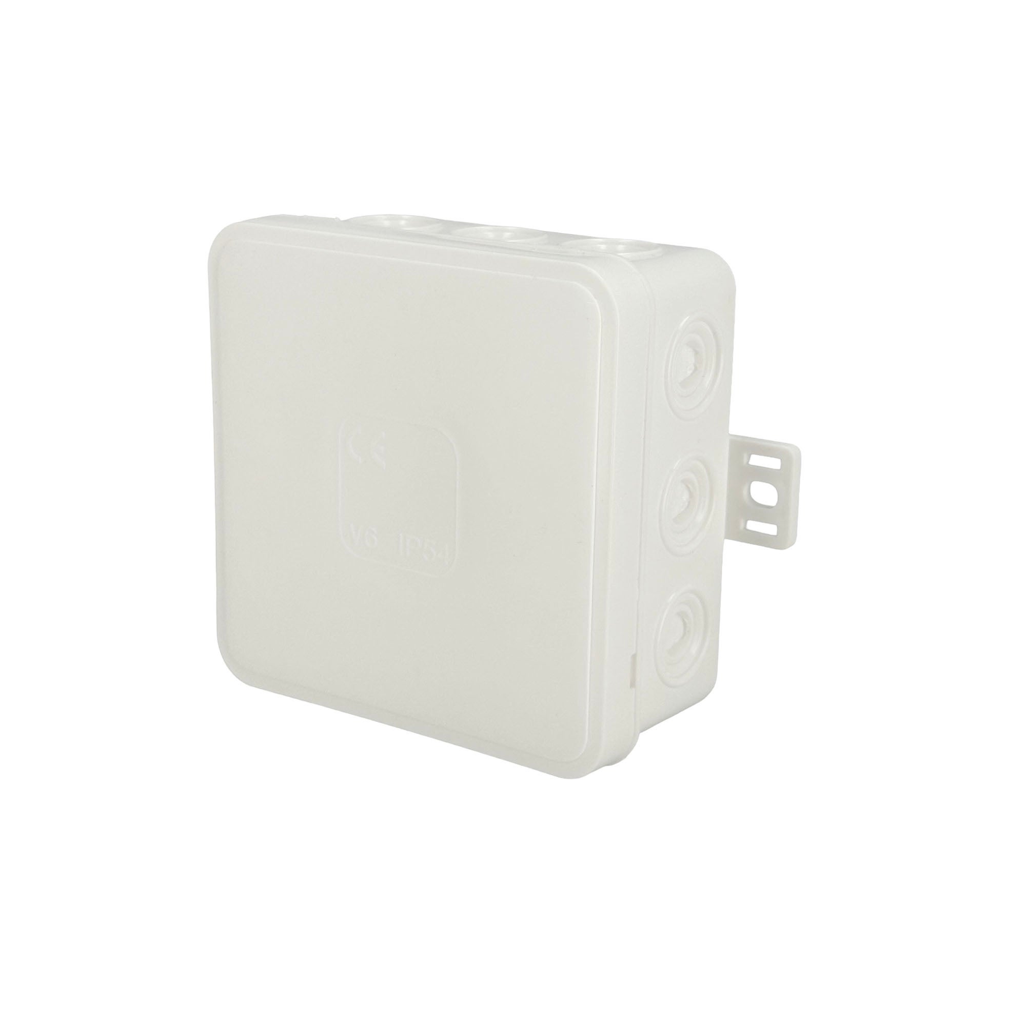 Puszka natynkowa hermetyczna elastyczna 85x85x41mm 12-wlotowa, zamknięcie "na klik" IP54 biała EDO
