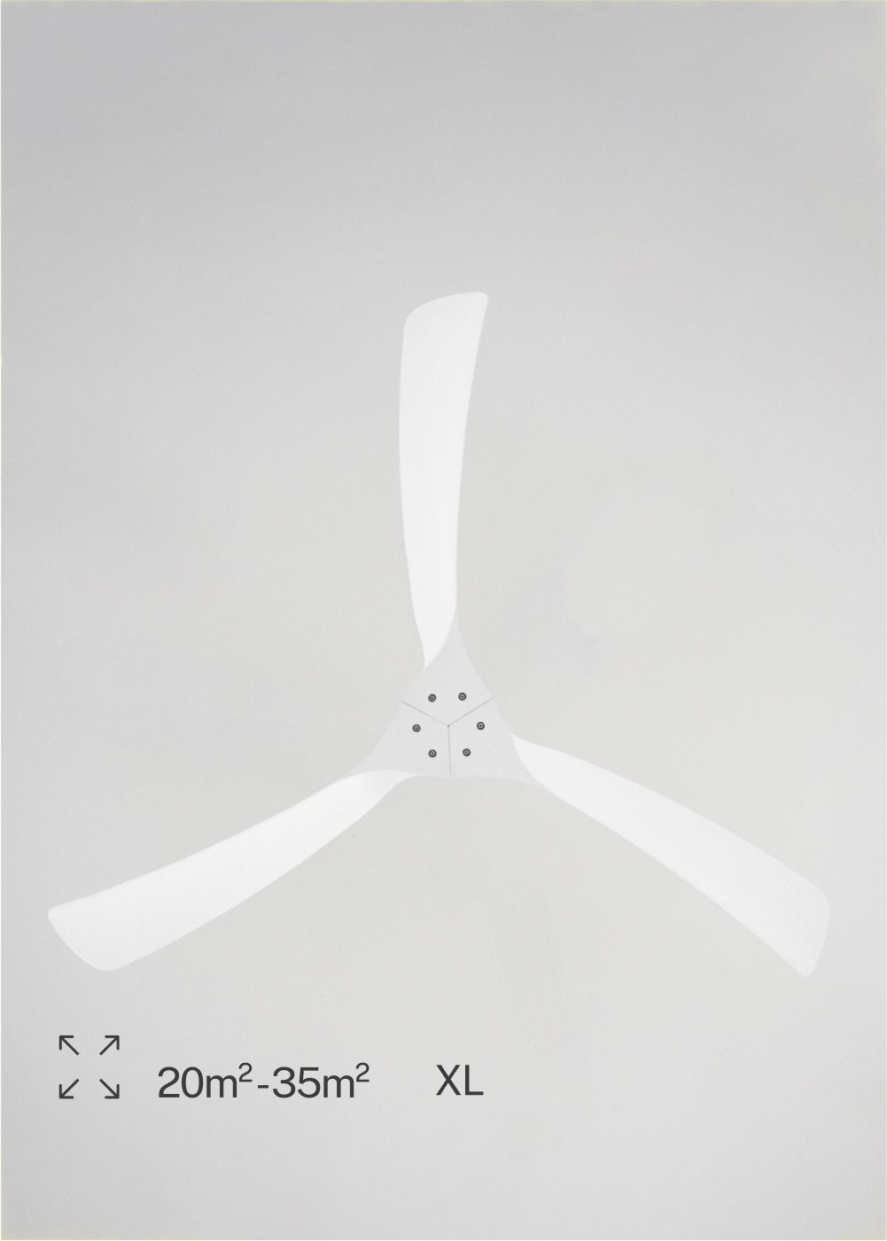 WIND LARGE DC - Ventilateur de Plafond 40W Silencieux XL Ø152 cm - Sans Lumière et avec WIFI - 6