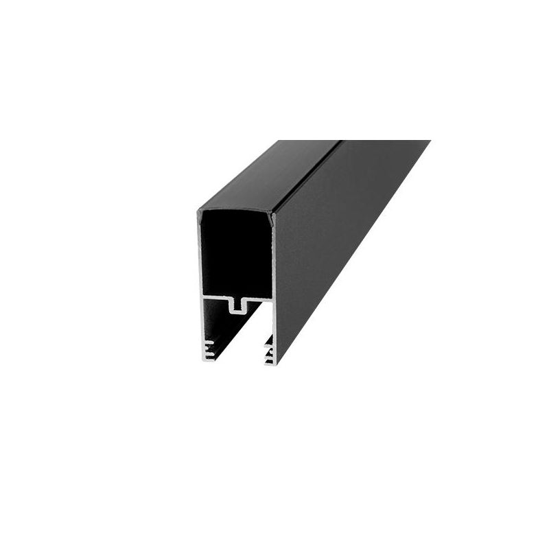Profil do szynoprzewodu Luxo 48V 2m IP20 natynkowy czarny mat aluminium MasterLED