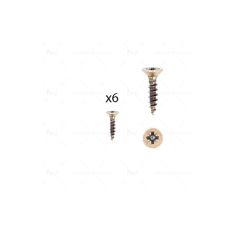 1 kit composés de 6 vis 4X18 mm galvanisé Florence antique Lot de 25 ...
