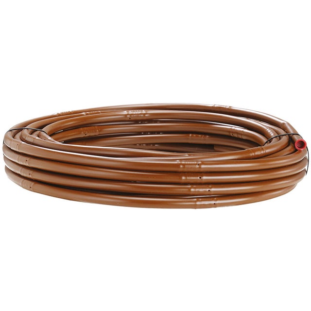 Claber Tubo con goteros 25 m Brown, tubería para riego 16 mm con goteros integrado