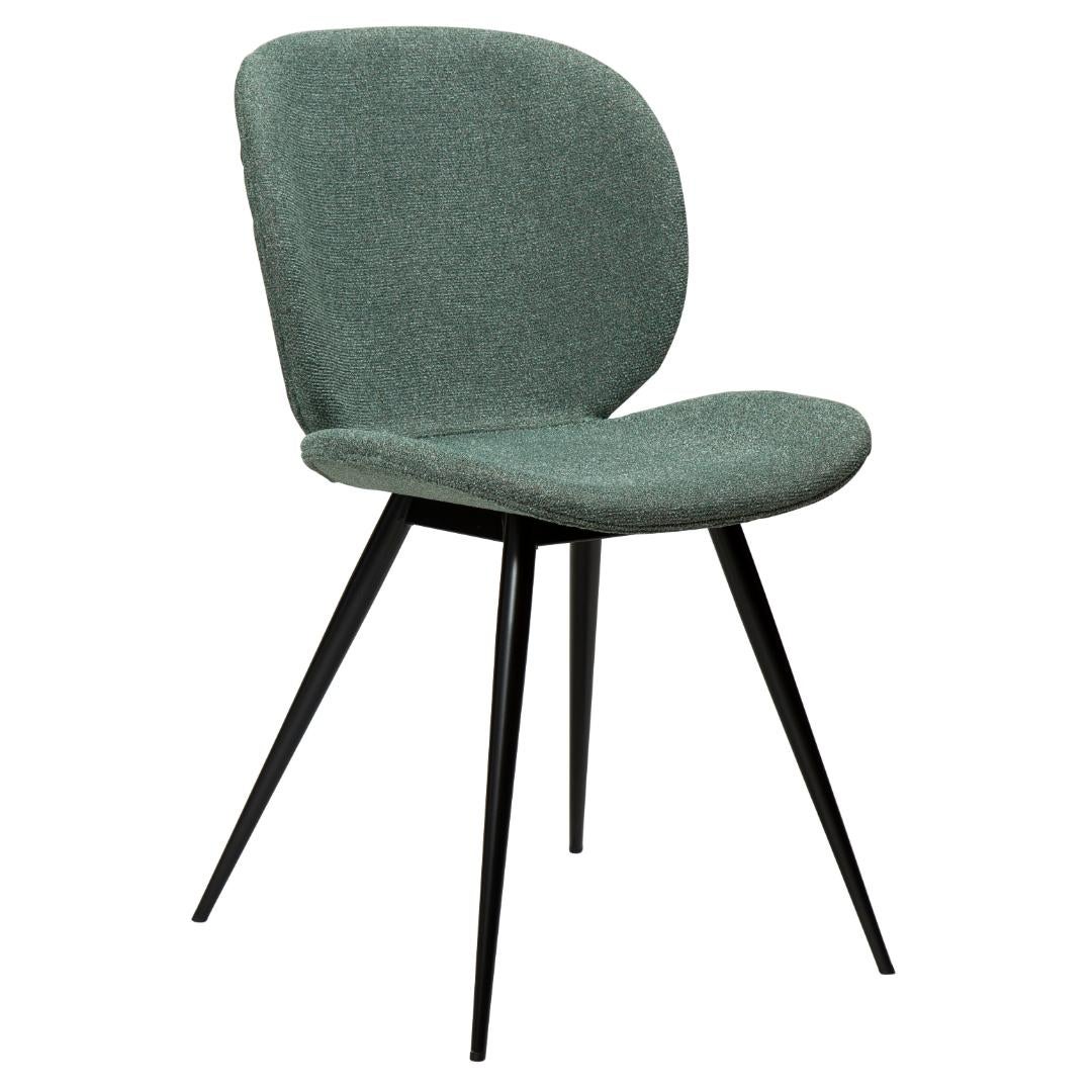 Cloud Dan-Form krzesło stołowe bouclé zielonkawy.