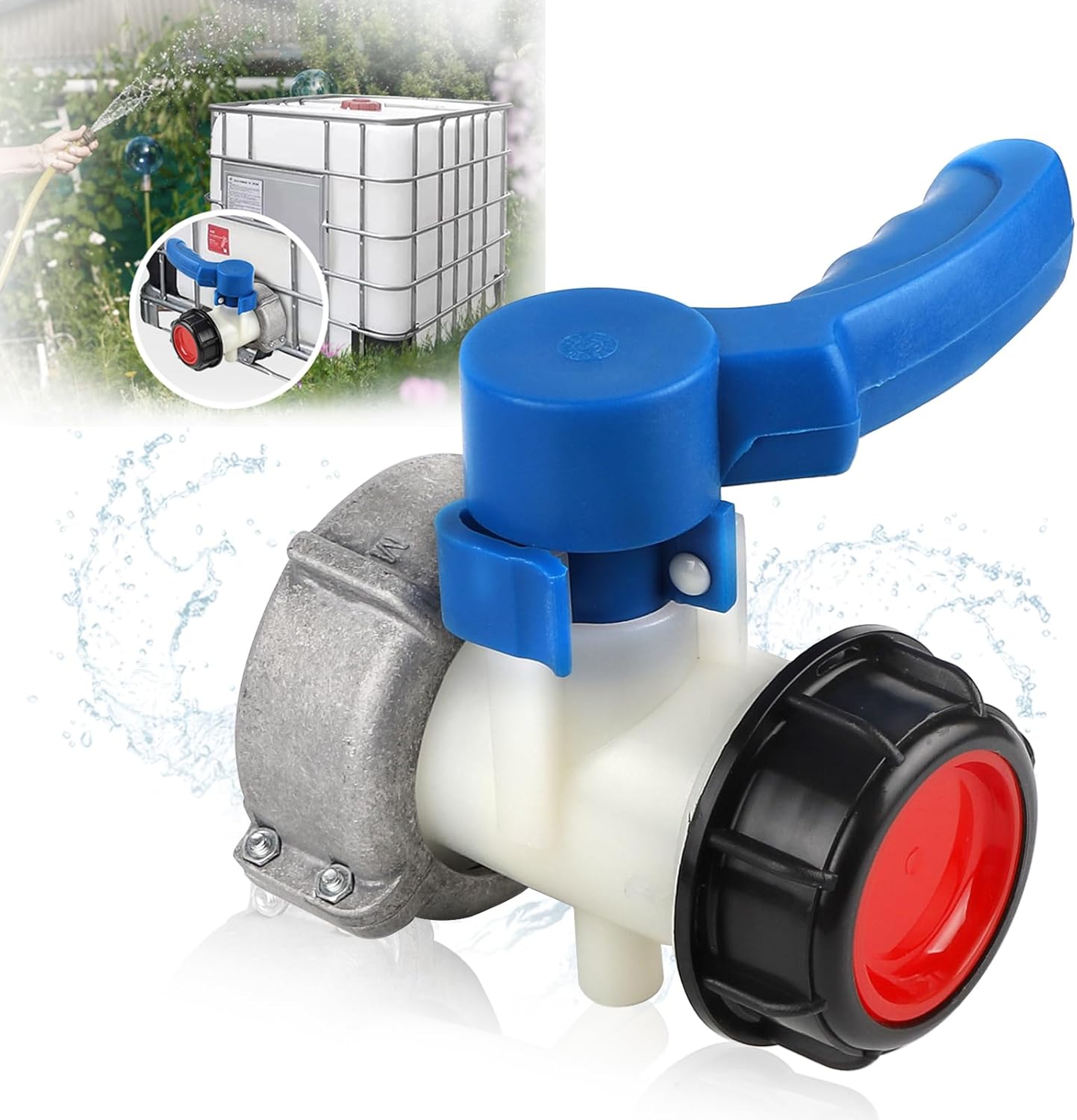 szt zaworu do zbiornika adapter do zbiornika złączka do zbiornika IBC zawór spustowy do zbiornika IBC adapter do zbiornika IBC zbiornik IBC