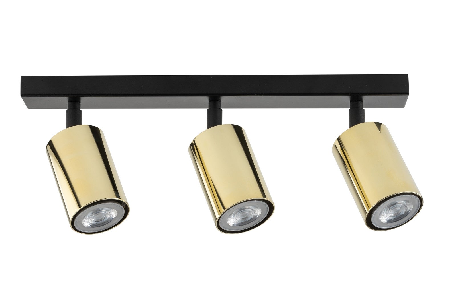 Lampa sufitowa wisząca Zoom czarno-mosiężny 3xGU10x25W listwa wym: 16 x 38 x 6 cm metal SIGMA
